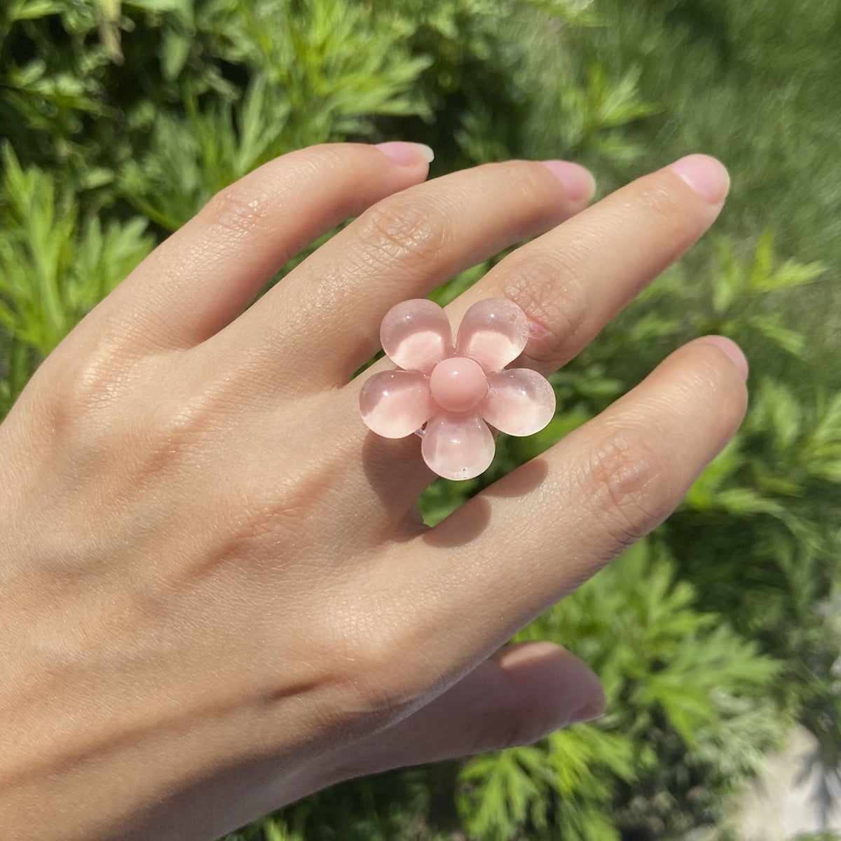 Wholesale Acrylic Flower Ring